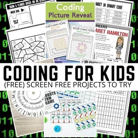 Coding Activities For Kids, Lego Coding, Computer Coding For Kids, Unplugged Coding Activities, Coding Activities, Coding Games, Coding Lessons, Teaching Computers, Teaching Coding