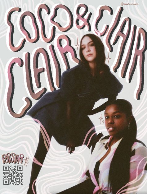 Coco And Clair Clair Poster, Coco And Clair Clair Aesthetic, Coco And Clair Clair, Artist Posters, Album Posters, Harry Styles Poster, Bedroom Wall Collage, Dorm Art, Summer Poster