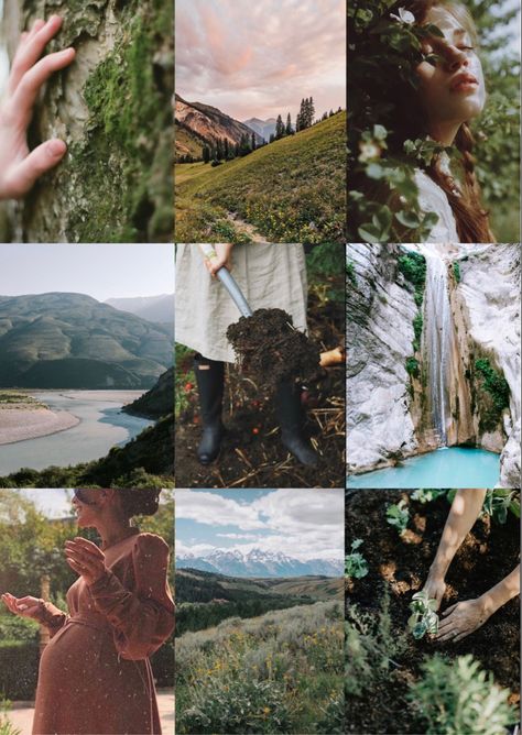 Mother Earth Wallpaper Aesthetic, Mother Goddess Aesthetic, Mother Gaia Aesthetic, Earth Mother Aesthetic, Fertility Goddess Aesthetic, Gaea Greek Mythology, Gaia Goddess Aesthetic, Nature Goddess Aesthetic, Earth Mood Board