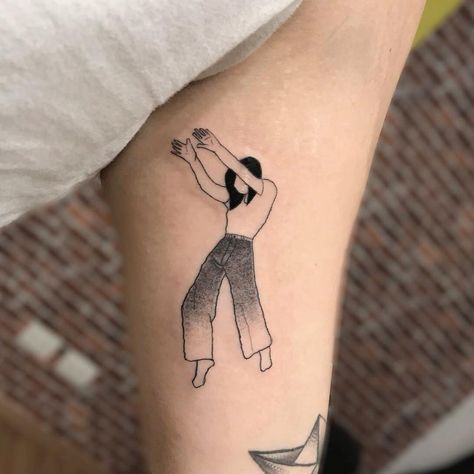 Modern Dance Tattoo, Hip Hop Dance Tattoo, Dancing Tattoo Ideas, Dancing Tattoo, Dance Tattoo, Dance Like No One Is Watching, Swing Dance, Jazz Dance, Modern Dance