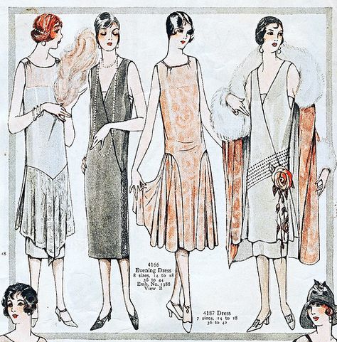 1920s fashion illustrations | Gorgeous 1920s fashion illustration Jazz Era Fashion, 1925 Fashion, Roaring 20s Fashion, Istoria Modei, Patron Vintage, Mode Retro, 1920 Fashion, Louise Brooks, 20th Century Fashion