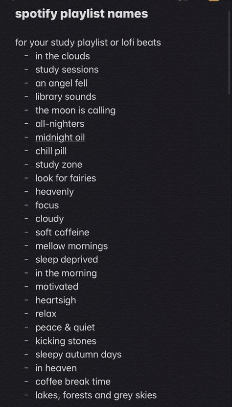 Things To Name Spotify Playlist, Playlist Names And Covers, Apple Music Playlist Names Aesthetic, Playlist Names For Spotify, Name For Playlist Ideas, How To Make Spotify Aesthetic, Spotify Playlist Inspo Aesthetic, Spotify Playlist Aesthetic Names, Good Names For Playlists