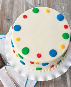 Polka Dot Wedding Cake, Brown Bear Brown Bear Birthday, Yellow Strawberry, Polka Dot Cakes, Polka Dot Birthday, White Buttercream, Rainbow Birthday Cake, Rainbow Polka Dots, Ball Party