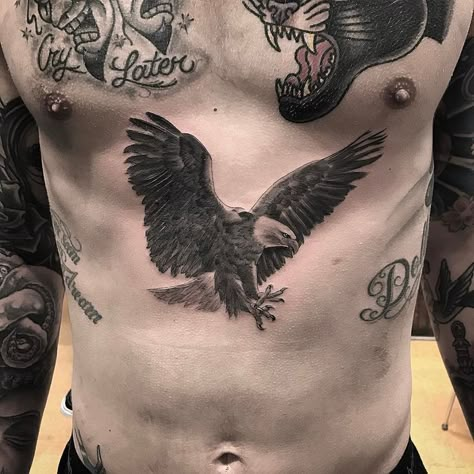 Bald Eagle Tattoos, Falcon Tattoo, Hawk Tattoo, Nature Tattoo Sleeve, Ancient Tattoo, Back Piece Tattoo, Elements Tattoo, Faith Tattoo, Cool Chest Tattoos