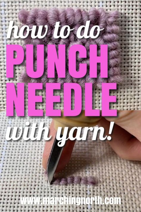 Are you wanting to learn how to do punch needle with yarn?  Check out this video tutorial that will walk you step by step through the process of punching with the Oxford Punch needle!  This is the tool that is frequently used for modern punch needle to make beautiful punch needle pillows, wall hangings, and more!  #diy #punchneedle #oxfordpunchneedle #tutorial #videotutorial Rug Punching With Yarn, Needle Punch Wall Hanging, Yarn Punching, Punch Embroidery Patterns, Rug Making Punch Needle, Modern Punch Needle, How To Make Punch, How To Punch, Oxford Punch Needle