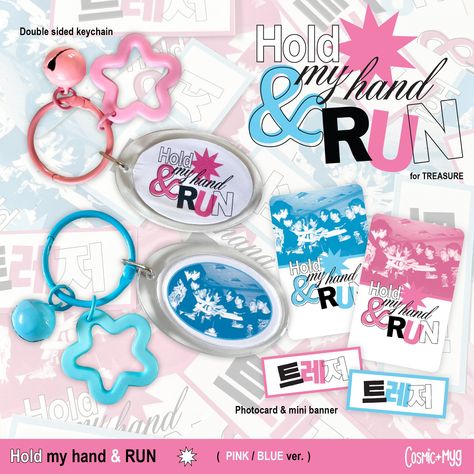 TREASURE Hold my hand & RUN double sided keychain ( PINK / BLUE ver. ) includes: - double sided keychain (~4*8cm) - photocard (8.5*5.5cm) - mini banner (5.5cm*2.2cm) *colours may appear different from photos, due to lighting and differing monitor settings *keychain may have minor scratches on surface please read shop policies and the 'about' tab of my shop before placing orders :) - all shipping methods are untracked. - once an item is shipped, it is out of my hands. I am not responsible for any lost mail. - i am not responsible for address changes after shipment. contact me on instagram @cosmic_myg if you have any questions! xx Giveaway Ideas, Keychain Pink, Hold My Hand, Change Of Address, Hold Me, Shop Policies, K Pop, Keychains, Pink Blue