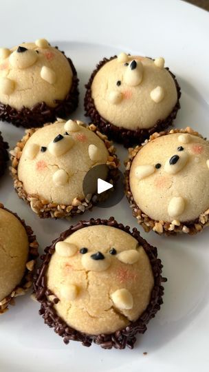 Kawaii Baked Goods, Hedgehog Dessert, London Patisserie, Autumn Pastries, Cute Animal Cupcakes, Halloween Pastries, Hedgehog Cupcakes, Hedgehog Birthday Cake, Halloween Chocolate Cake