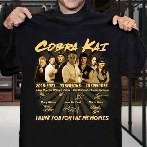 Black T Shirt Men, Xolo Maridueña, Karate Kid Cobra Kai, Kid Cobra, Memory Shirts, Ralph Macchio, Karate Kid, The Memories, Hoodie Sweater