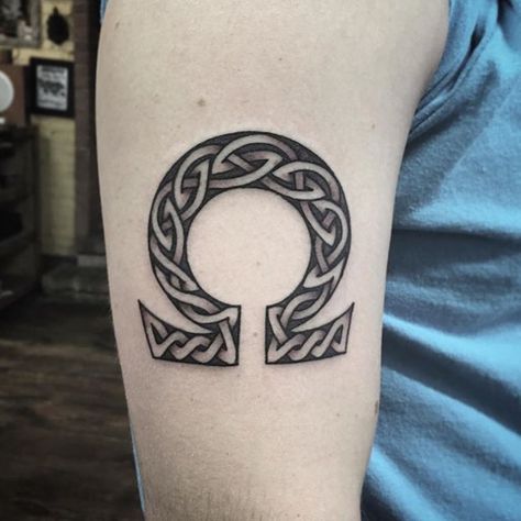 Celtic Omega Tattoo | Tattoo Ideas and Inspiration Omega Symbol Tattoo, Omega Tattoo Design, Omega Tattoo, Nordic Tattoos, Omega Symbol, Lotus Tattoo Design, Symbol Tattoo, Nordic Tattoo, Inspiration Tattoos