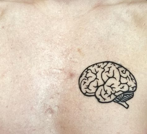 Minimalist Brain Tattoo, Tiny Brain Tattoo, Small Brain Tattoo, Brain Tattoo Minimalist, Anatomical Brain Tattoo, Brain Tattoo Design, Brain Minimalist, Psychology Tattoo Minimalist, Brain Tattoo Ideas