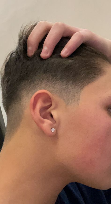 Ear Piercing Ideas Guys, Male Ear Piercing Men, Guys Ear Piercings Men Stud Earrings, Guy Ear Piercings Men, Boy Piercings Ear Guys, Men Piercings Ears, Men’s Pierced Ears Piercing, Boys With Piercing, Men Piercing Ears