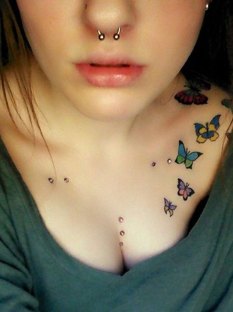 35 Cute Clavicle Tattoos for Women | Art and Design Butterfly Tattoo Cover Up, Butterfly Name Tattoo, Clavicle Tattoo, Butterfly Tattoo On Shoulder, Butterfly Back Tattoo, Butterfly Tattoos For Women, Bone Tattoos, Butterfly Tattoos, Butterfly Tattoo Designs