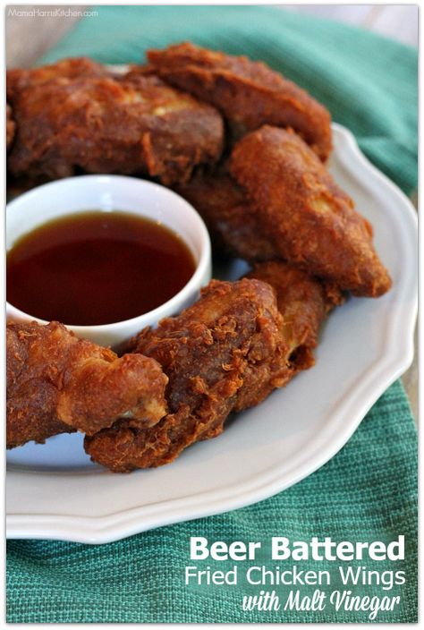 Beer Battered Fried Chicken Wings #ChicksWingIt #WingItWednesday | Mama Harris' Kitchen Beer Battered Chicken Wings, Battered Chicken Wings, Battered Fried Chicken, Beer Battered Chicken, Fried Chicken Wings Recipe, Battered Chicken, Wing Recipe, Poultry Dishes, Beer Battered