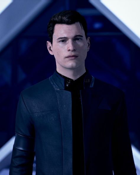 Sixty Dbh, Connor Dbh, Connor Rk800, Sixty And Me, Bryan Dechart, Detroit Become Human Connor, Detroit Become Human, Fictional Crushes, Black Suit