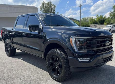 Ford F-150 Lariat Sport FX4 OFF-ROAD Black Appearance Package 75th Anniversary Edition Black Ford F150, Ford F150 Lifted, F150 Lifted, Ford F150 Fx4, F150 Lariat, Ford F150 Lariat, Ford F150 Xlt, Ford Trucks F150, Lifted Ford