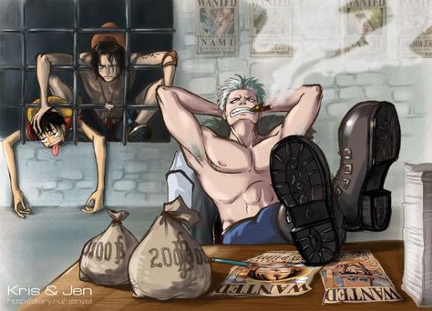 Smoker, Luffy  Ace | One Piece One Piece Deviantart, Ace And Luffy, One Piece Man, Real Anime, One Piece Ace, One Piece Ship, One Piece Funny, One Piece Drawing, One Piece Images