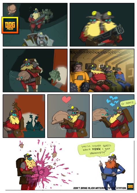 Deep Rock Galactic Fan Art, Deep Rock Galactic Art, Deep Rock Galactic, Gamer Humor, Video Game Memes, Left Alone, Gaming Memes, Art Memes, Funny Animal Memes