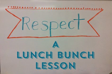 The Middle School Counselor: Teaching about Respect in Lunch Bunch Respect Lessons For Middle School, Lunch Bunch Activities Elementary, Respect Lessons, School Counselor Lessons, Teaching Respect, Middle School Counselor, School Counseling Activities, Guidance Counseling, Middle School Counseling