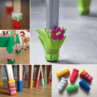 10 Cute DIY Furniture Leg Protector Ideas Kids Crafts To Sell, Furniture Socks, Magazine Diy, Cheap Diy Crafts, Chair Leg Floor Protectors, Stepford Wife, Diy Projects To Sell, Cute Furniture