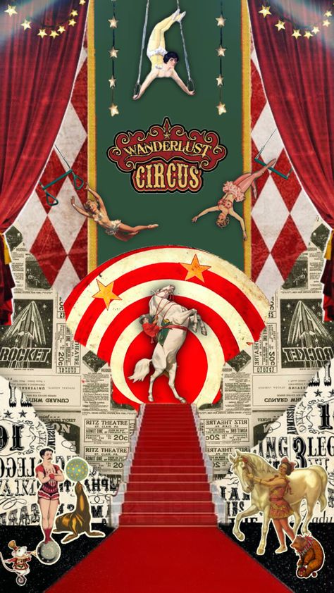 I got inspired by the cirque du soleil ❤️. Thank you for the recent support on my last post! And tysm for helping me reach 180 follows!! 😄 #circus #circusaesthetic #wallpaper #art #fyp #show Clown Carnival, Vintage Circus Costume, Circus Wallpaper, Circus Signs, Circus Design, Circus Aesthetic, Carnival Art, Circus Show, Photo Cutout