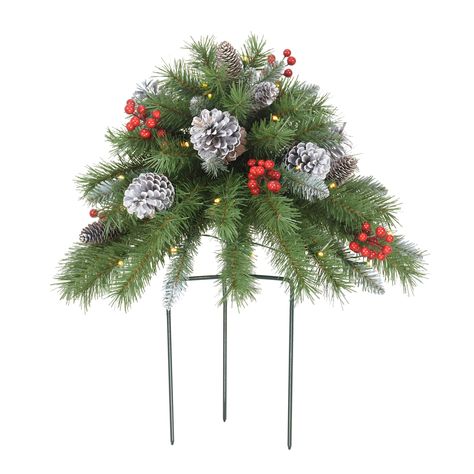 Christmas tree urns outdoor