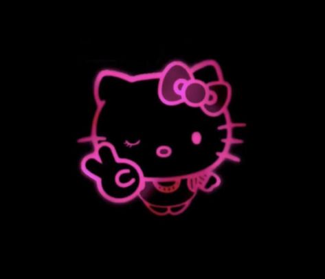 Y2k Symbols Black Background, Hot Pink Black Aesthetic, Hello Kitty Aesthetic Grunge Icon, Pink Black Widget, Hello Kitty Keyboard Wallpaper, Black And Pink Homescreen, Neon Pink Widgets, Pink And Black Widgets, Black And Pink Widgets