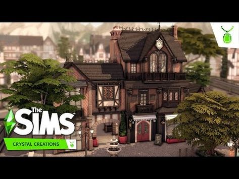 Crystal and Jewelry Shop | The Sims 4 Crystal Creations Stuff Pack - YouTube Crystal Stand, Sims 4 House Plans, Sims House Plans, Sims 4 House, Sims House, Crystal Shop, The Sims 4, The Sims, Sims 4