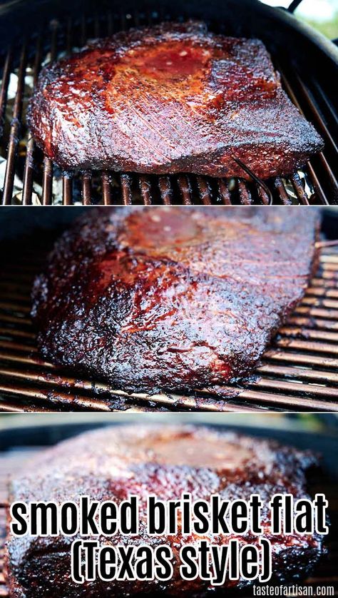 Smoked Brisket Flat Recipe, Smoked Brisket Flat, Smoker Recipes Brisket, Texas Smoked Brisket, Smoked Beef Brisket Recipes, Brisket Flat, Brisket Recipes Smoked, Beef Brisket Recipes, Bbq Brisket