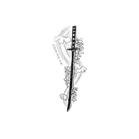 Wisteria Tattoo Demon Slayer, Demon Slayer Swords Tattoo, Dragon Slayer Tattoo, Anime Tattoos Small Demon Slayer, Japanese Minimalist Tattoo, Bleach Tattoo Design, Demon Slayer Symbol, Small Demon Slayer Tattoo, Minimalistic Anime Tattoo