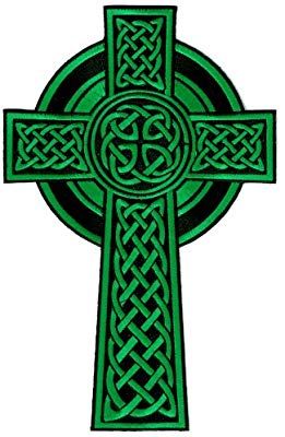 Cross Patch, Celtic Cross, Austin Tx, Embroidered Patches, Green