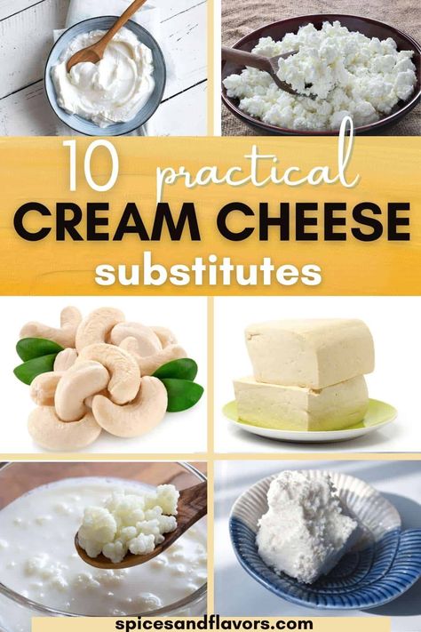 I have created a list of 10 practical and easily available best substitutes for cream cheese in cheesecake. Substitute For Cream Cheese, Substitute For Cream, Cream Cheese Substitute, Recipe Using Ricotta, Neufchatel Cheese, Dairy Free Cream Cheese, Spreadable Cheese, Make Cream Cheese, How To Make Cheesecake