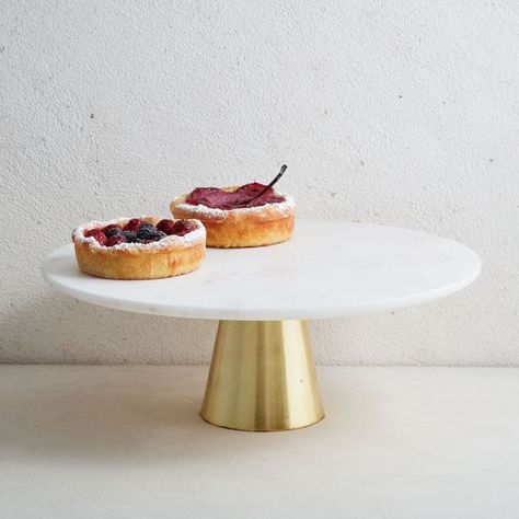 5 Steps To A Well-Styled Kitchen | Pop Talk | SwatchPop! Brushstroke Cake, 2 Tier Cake Stand, Marble Cake Stand, 2 Tier Cake, Dessert Stand, Marble Cake, Cake Display, Crab Cakes, Cake Plate