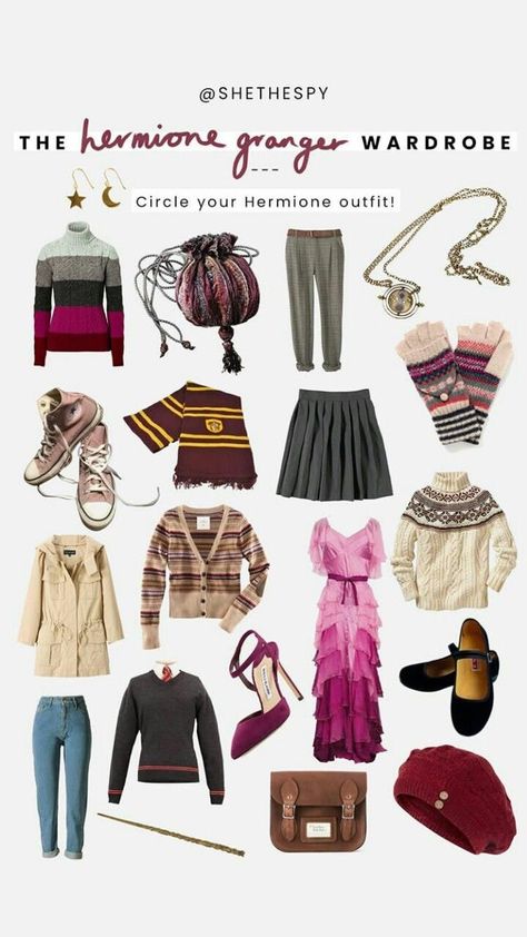 Hermione Granger Style, Hermione Granger Outfits, Gryffindor Outfit, Hermione Granger Aesthetic, Stile Harry Potter, Harry Potter Quizzes, Hogwarts Outfits, Aesthetic Story, Harry Potter Cosplay