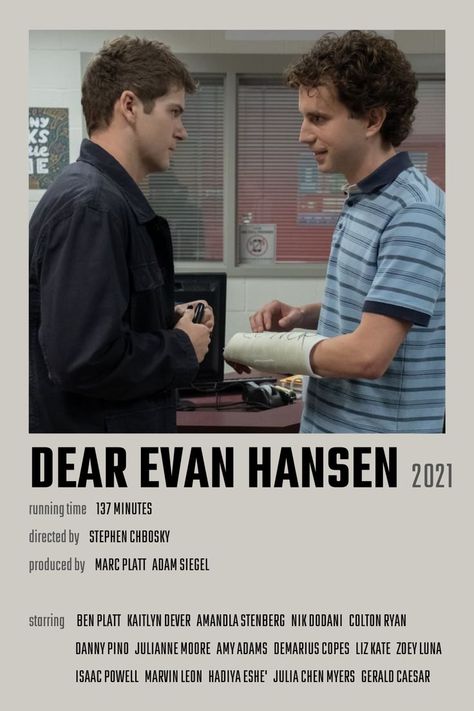 Dear Evan Hansen Movie Poster Dear Evan Hansen Movie, Dear Evan Hansen Book, Dear Evan Hansen Musical, Dear Even Hansen, Writing Exercise, Netflix Subscription, Kaitlyn Dever, Scrapbook Cover, Danny Pino