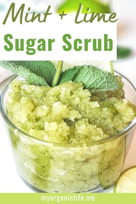 Body Scrub Recipes, Mint Sugar Scrub, Diy Body Scrub Recipes, Mint Sugar, Diy Sugar Scrub Recipe, Lemon Sugar Scrub, Body Scrub Recipe, Sugar Scrub Homemade, Homemade Scrub