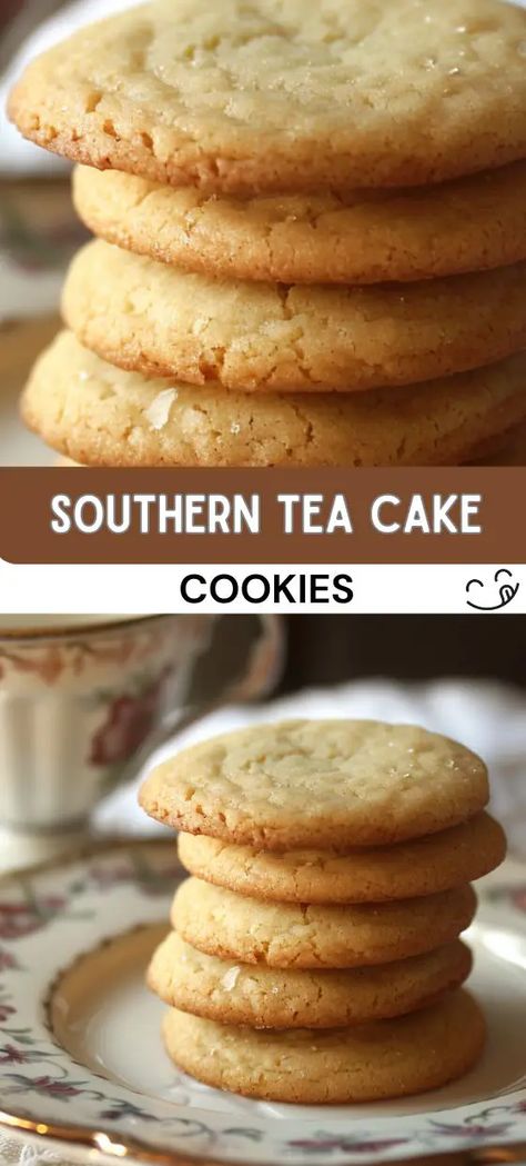 Southern Tea Cake Cookies Old Fashion Tea Cake Recipe, Tea Cake Cookie Recipe, Southern Tea, Tea Cakes Southern, Tea Cake Cookies, Heritage Recipes, Chocolate Cobbler, Tea Cakes Recipes, Mid Afternoon