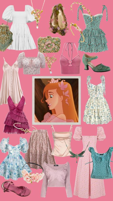 Giselle #enchanted #giselle #disneyprincess #disney #princess #floral #outfitinspo #disneyfashionseries Giselle Costume, Disney Princess Themed Outfits, Giselle Enchanted Dress Inspired Outfits, Enchanted Costume Giselle, Modern Princess Aesthetic Outfit Casual, Enchanted Giselle Dress, Modern Day Princess Outfits, Giselle Enchanted Aesthetic, Disney Bound Outfits Princess