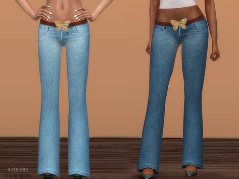 The Sims Resource - Y2K Jeans Sims Low Waist Jeans, Ts4 Low Rise Jeans Cc, Ts4 Low Rise Jeans, Sims Low Rise Jeans, Sims 4 Low Rise Pants, Sims Cc Low Rise Jeans, Low Rise Pants Sims 4 Cc, Sims 4 Cc Clothes Low Rise Jeans, Y2k Jeans Sims 4 Cc