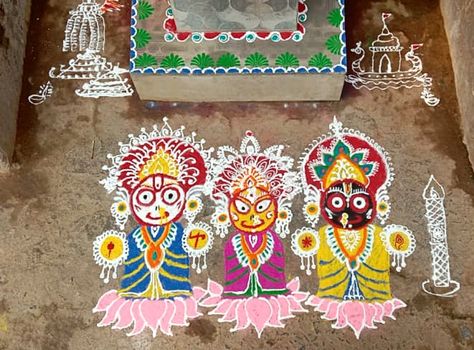 (ବୋଇତ ବନ୍ଦାଣ)Boita Bandana is a traditional Odia maritime and naval festival celebrated annually on Kartik Purnima throughout Odisha Jaganath Rangoli, Kartik Purnima Rangoli, Boita Bandana, Jagannath Rangoli, Kartik Purnima, Project Cover, Couples Dp, Project Cover Page, Rangoli Designs Simple Diwali