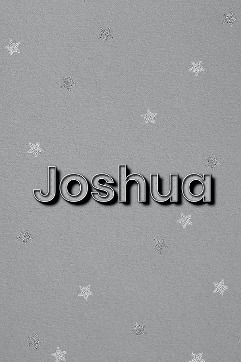 Joshua name polka dot lettering font typography | free image by rawpixel.com / Wit Joshua Name Wallpaper, Joshua Name Tattoo, Joshua Name, Dot Lettering, Font Typography, Dark Grey Background, Name Wallpaper, Name Tattoo, Typography Fonts