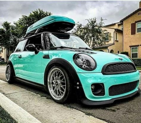 Green Mini Cooper, Mini Cooper Tuning, Yellow Mini Cooper, Mini Cooper Stripes, Mini Cooper Sport, Mini Cooper Custom, New Mini Cooper, Mini Cooper One, Mini Jcw