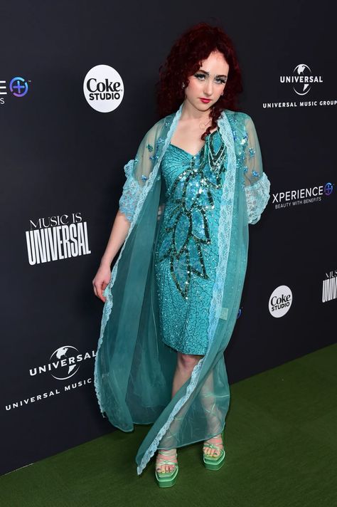 chappell roan at universal music's grammys 2023 afterparty at milk studios in los angeles, CA. photographed by vivien killilea for getty images.

february 5th, 2023 Chappell Roan Purple Outfit, Chappell Roan Casual Music Video, Chappell Roan Casual, Casual Chappell Roan, Grammys 2023, Chapell Roan, Chappel Roan, Casual Halloween, Prom Inspo