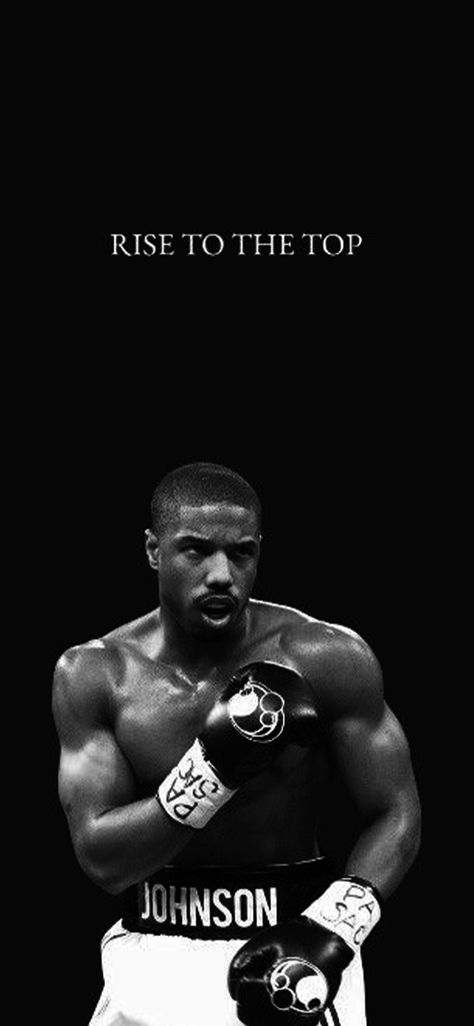 Michael B Jordan wallpaper📱👨‍🚒 Inspirational Quote Wallpapers Aesthetic, Rise To The Top Wallpaper, Motivational Wallpaper Athletes, Creed Wallpaper Boxing Motivation, Creed Wallpaper Boxing Iphone, Bussines Wallpapers, Athlete Wallpaper Iphone, Sports Motivation Wallpaper, Motivational Iphone Wallpaper Aesthetic