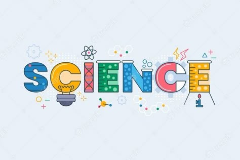 Science Heading Design, Science Aesthetic Design, Science Calligraphy Design, Science Background Design Aesthetic, Science Logo Design, Kids Science Lab, Math Logo, Solutions And Mixtures, Science Lab Decorations