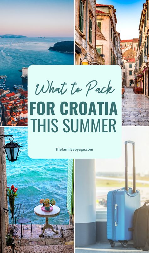 Here's a simple packing list for your summer trip to Croatia in the summer. What to wear in Croatia depends entirely on what you are doing, visiting museums, hiking, or island hopping. Our trip was reasonably active, with four days of high-intensity activities and low-key strolling days. Read on for my advice on what to bring to Croatia in the summer so you don't make the same mistakes I did. Croatia Fashion Summer, Croatia Outfit Ideas, Croatia Outfits Summer, Summer Beach Outfit Women Vacations, What To Wear In Croatia, Croatia Packing List, Croatia Outfits, Summer Travel Capsule Wardrobe, Summer Travel Capsule