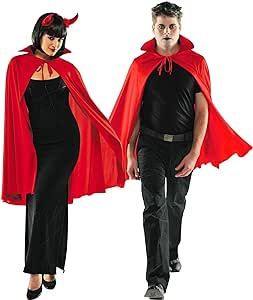 Red Royale Mid-Length Cape - One Size Fits Most Teens & Adults, 1 Piece - Perfect for Halloween, Cosplay, Costume Parties Great for Halloween parties, cosplay, costume parties, and other themed events #ad Cute Halloween costumes Halloween aesthetic Halloween costumes makeup party mermaid man and barnacle boy costume witch outfit Glow in the dark party ideas Wood elf costume Halloween hair and makeup #usa #canada #happyhalloween #trickortreat #halloween2023 #jackolantern #halloweentime Halloween Cloak, Holloween Costumes, Vampire Cape, Female Pirate Costume, Costume Capes, Holloween Costume, Red Cape, Vampire Costume, Hooded Robe