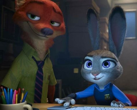 Zootopia Movie, Zootopia 2016, Kung Fu Panda 3, Animation Disney, Nick And Judy, Nick Wilde, Top Film, Disney Zootopia, Judy Hopps