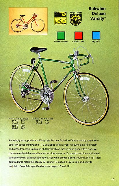 bikes I have owned - 1980 Schwinn Varsity in Emerald Green! Women Bicycle, Schwinn Bicycles, Schwinn Bike, I Am Blue, Cycling Posters, Speed Bike, I Want To Ride My Bicycle, Bicycle Women, Cycling Art