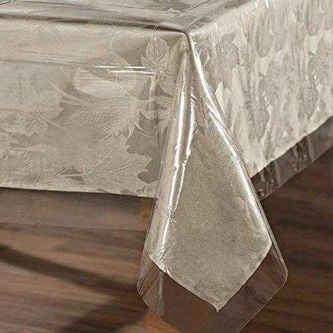 sancua Clear Plastic 100% Waterproof Tablecloth - 54 x 78 Inch - Vinyl PVC Rectangle Table Cloth Protector Oil Spill Proof Wipe Clean Table Cover for Dining Table, Parties & Camping, Crystal Clear Rectangle Table Cloth, Clean Table, Waterproof Tablecloth, Vinyl Tablecloth, Rectangle Tablecloth, Plastic Tablecloth, Plastic Tables, Rectangle Table, Clear Vinyl