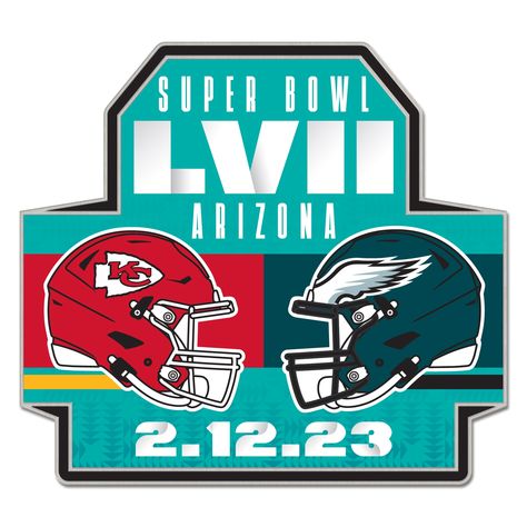 Kansas City Chiefs vs. Philadelphia Eagles WinCraft Super Bowl LVII Matchup Collector's Pin Eagles Vs Chiefs, Philadelphia Eagles Super Bowl, Philadelphia Eagles Logo, Eagles Super Bowl, Browns Football, Personalized Jersey, Nfl Logo, Nfl Season, Love And Basketball